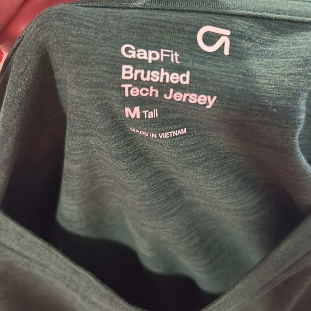 Tall GapFit Brushed Tech Jersey Tee Pine Green - Picture 5 of 12